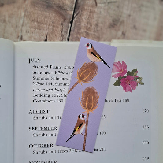 Goldfinches and Teasels Bookmark