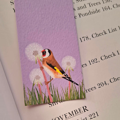 Goldfinches and Dandelions Bookmark