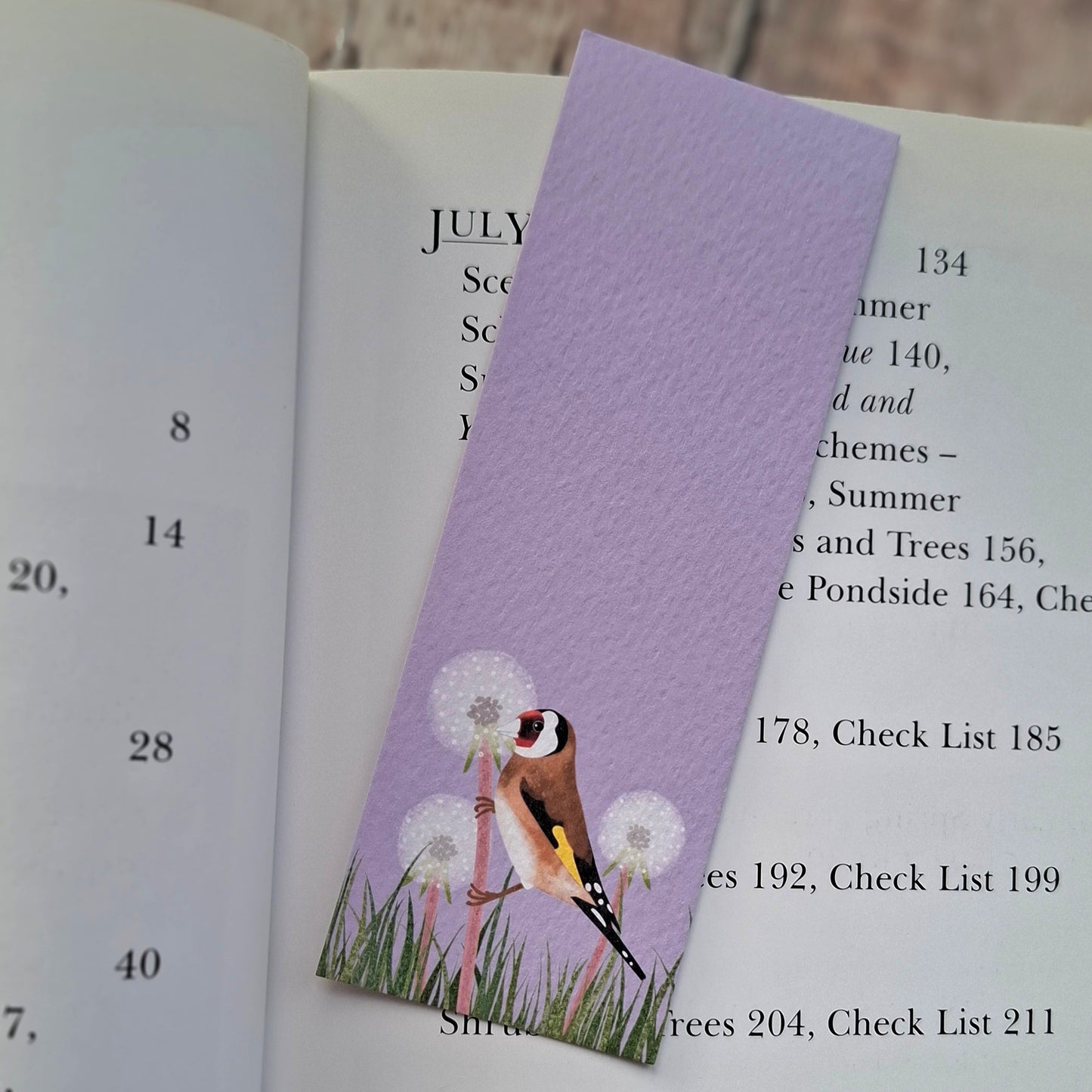 Goldfinches and Dandelions Bookmark