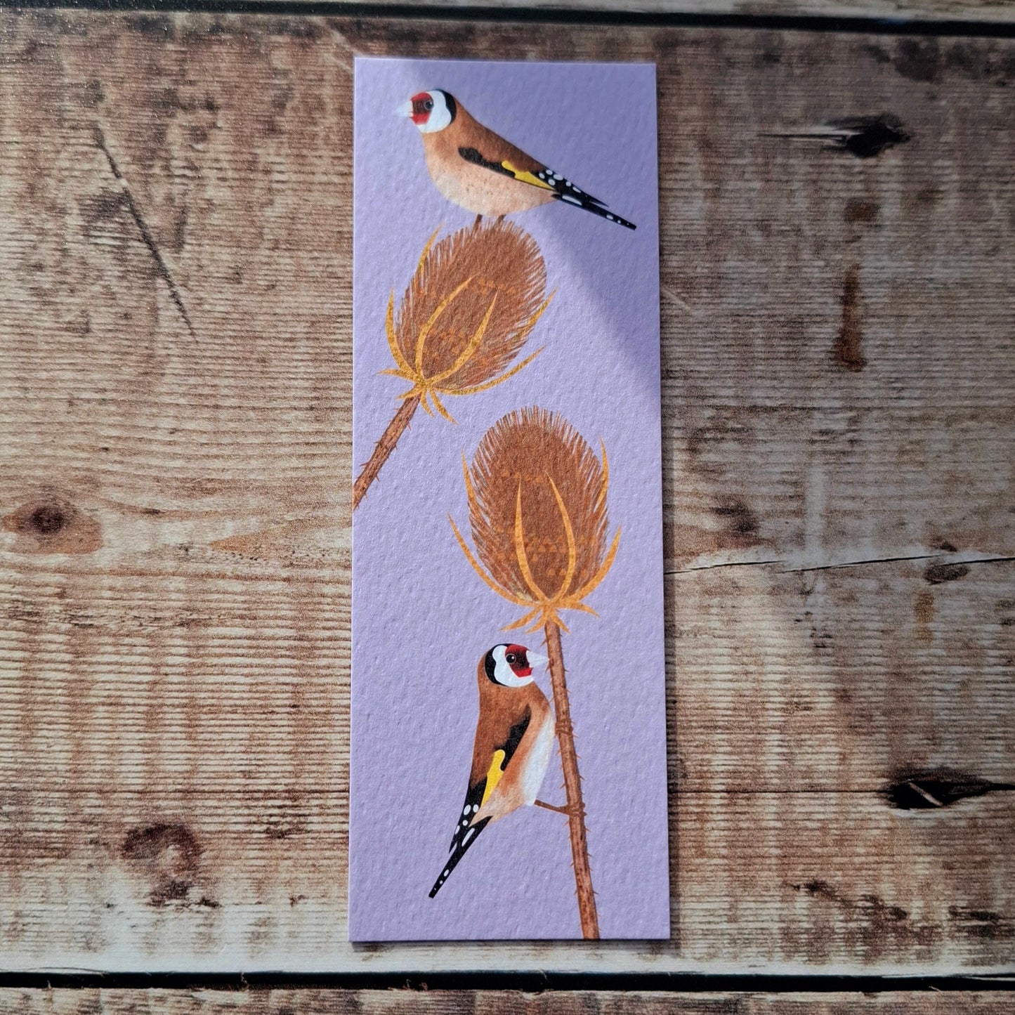 Goldfinches and Teasels Bookmark