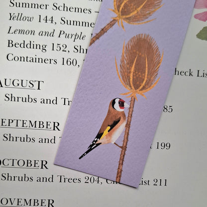 Goldfinches and Teasels Bookmark