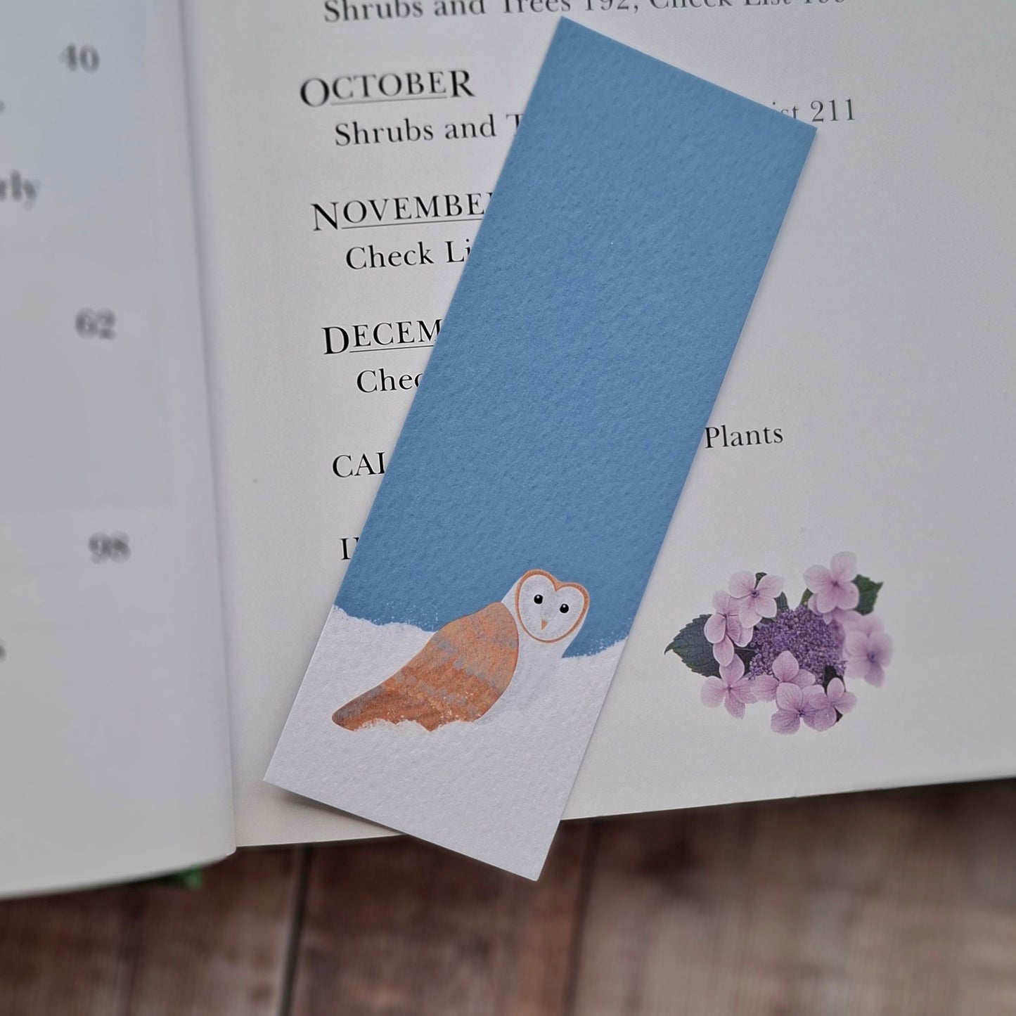 Barn Owl Bookmark