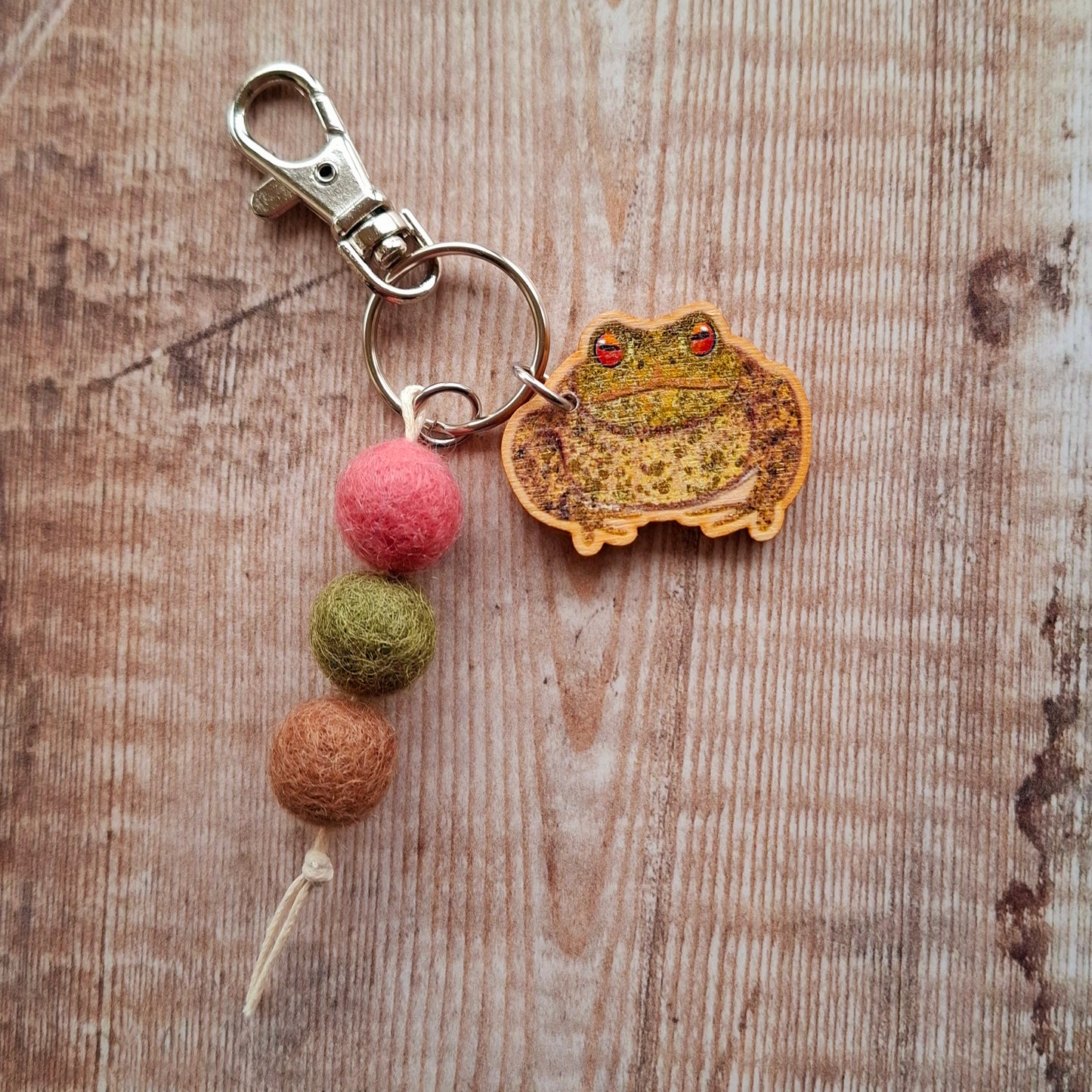 Toad Bag Charm Keyring