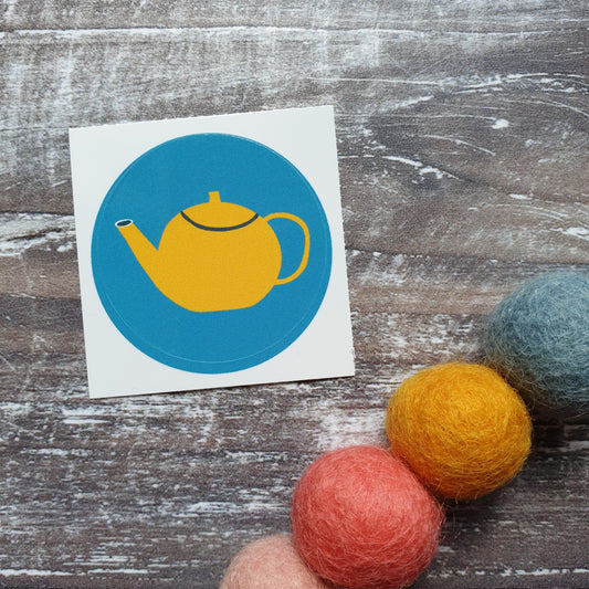 Teapots 38mm Vinyl Sticker